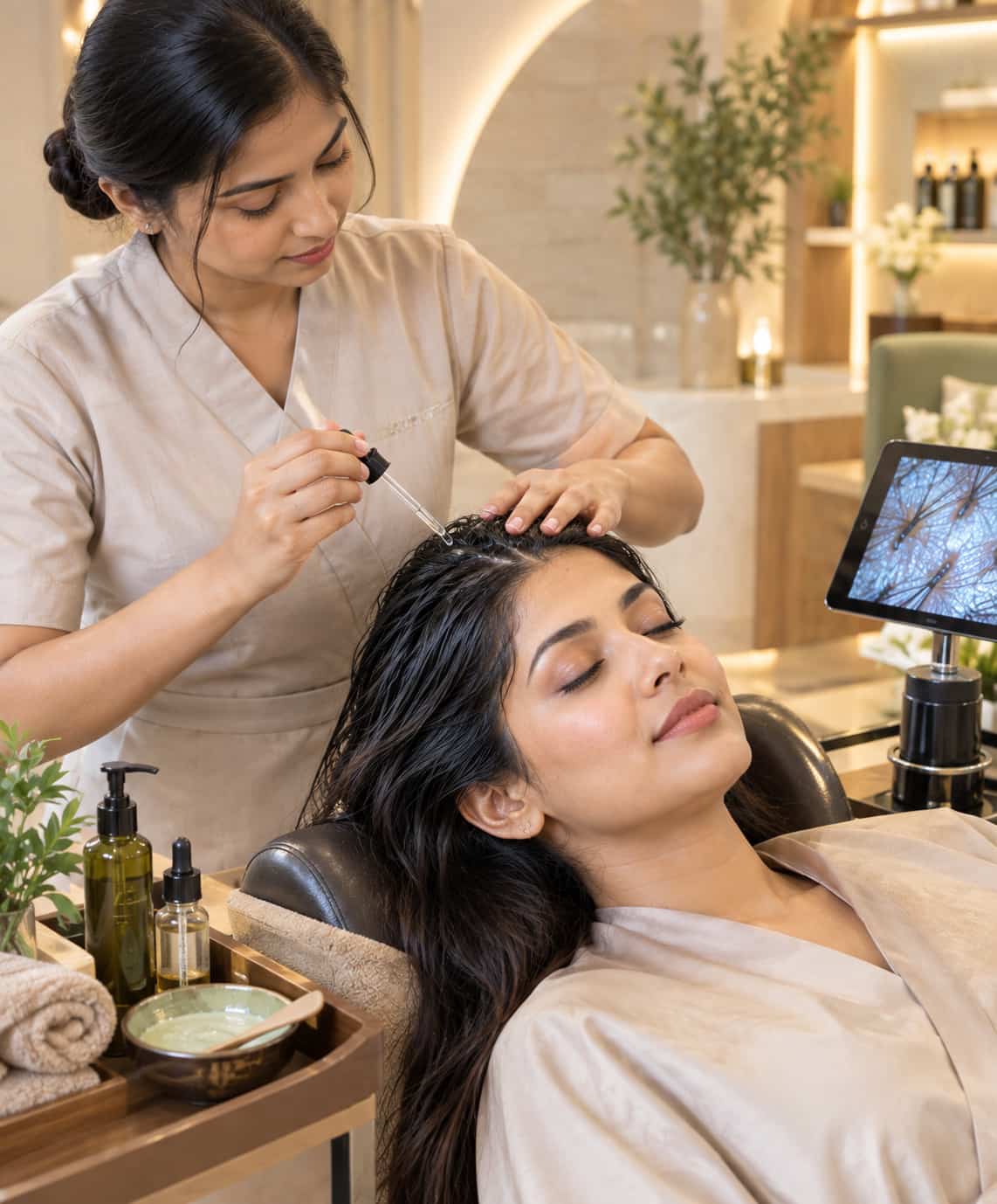 Bespoke rituals hair spa at Naturals Signature SalonKovilambakkam