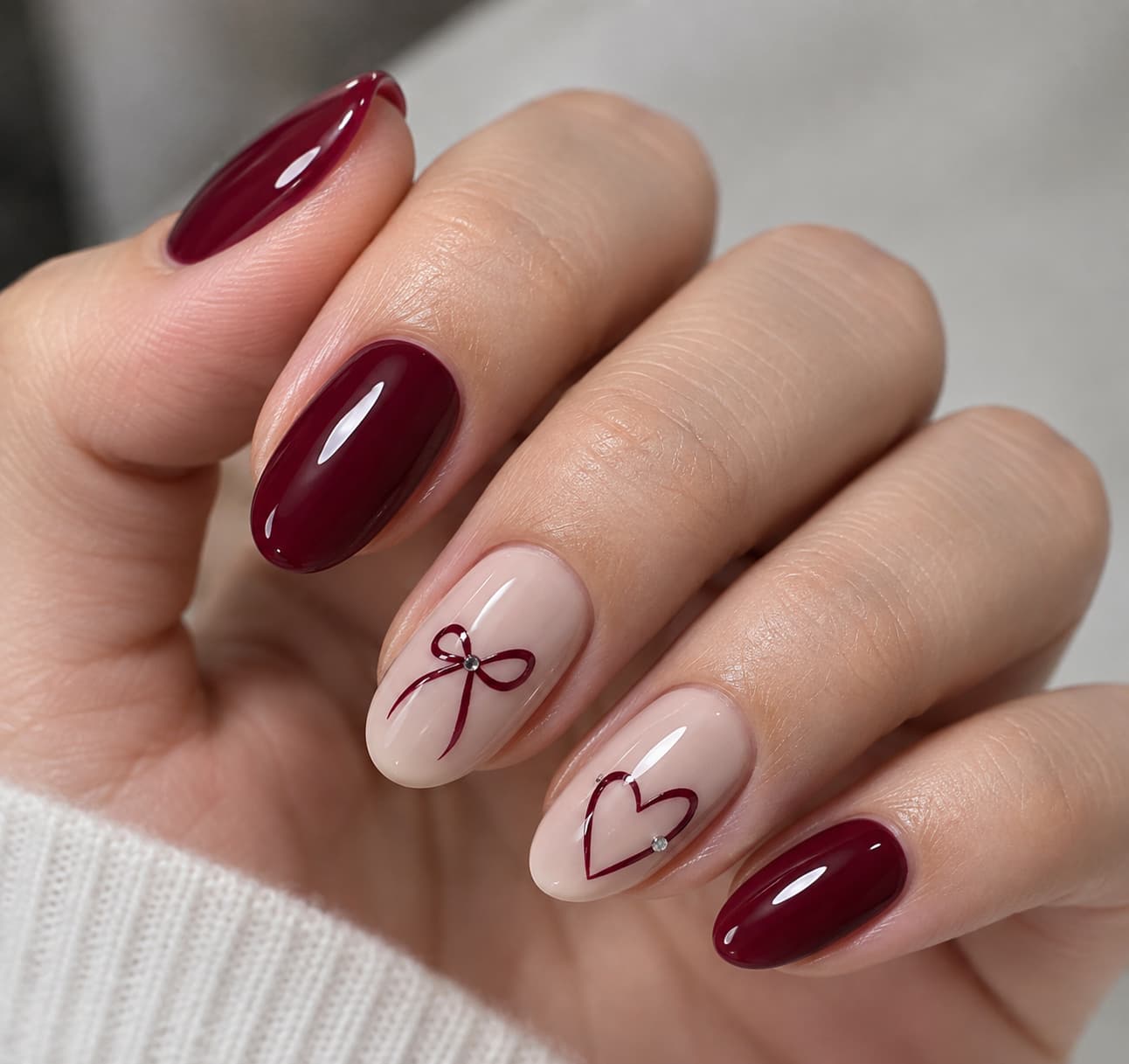 Custom nail art design